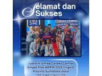 SMAN3 MEDAN MERAIH JUARA 3 LCC EMPAT PILAR MPR RI TAHUN 2026 TINGKAT PROVINSI SUMATERA UTARA