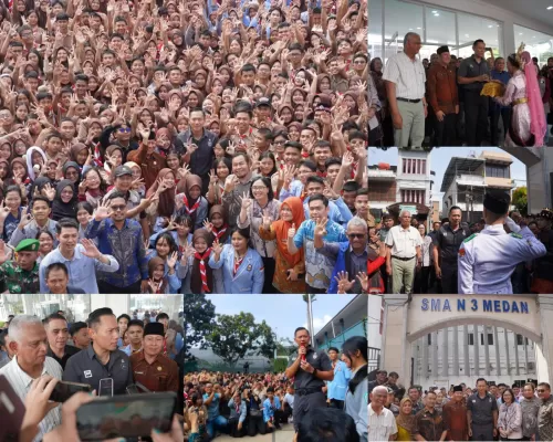 Menko AHY Kunjungi SMAN 3 Medan, Beri Motivasi dan Wawasan Kebangsaan kepada Siswa